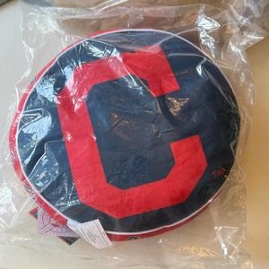Cleveland Guardians (formerly Indians) MLB Puff Pillow 15"x15", NWT